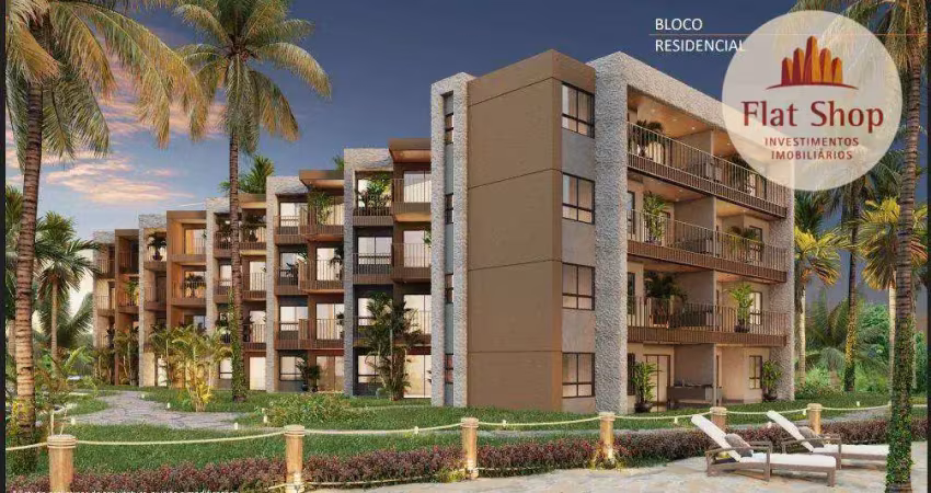 Lançamento! Apartamento pé na areia no Cumbuco à venda, 30 m² por R$ 305.702 - Cumbuco - Caucaia/CE