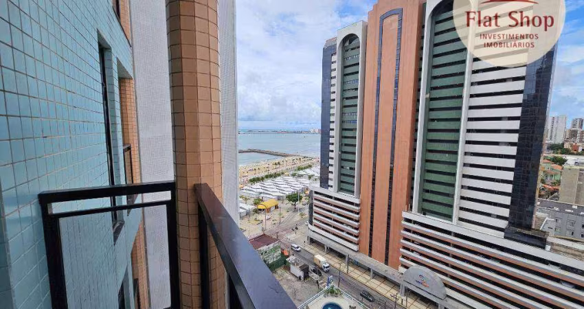 Flat com 1 dormitório à venda, 46 m² por R$ 550.000,00 - Meireles - Fortaleza/CE