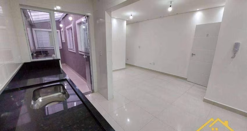 Apartamento com 3 dormitórios à venda, 78 m² por R$ 475.000,00 - Vila Curuçá - Santo André/SP