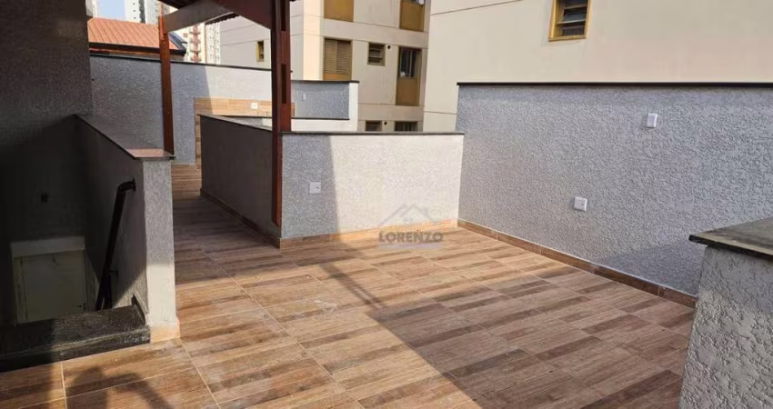 Cobertura com 2 dormitórios à venda, 92 m² por R$ 590.000,00 - Vila Bastos - Santo André/SP