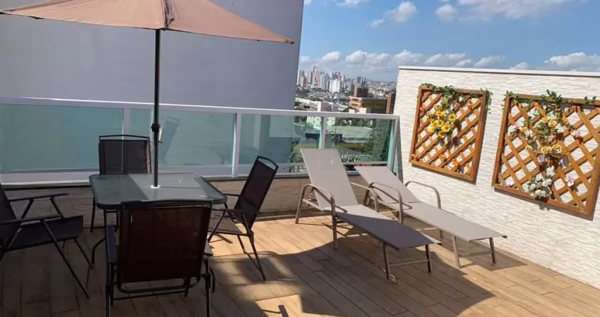 Cobertura com 2 dormitórios à venda, 100 m² por r$ 630.000 - campestre - santo andré/sp