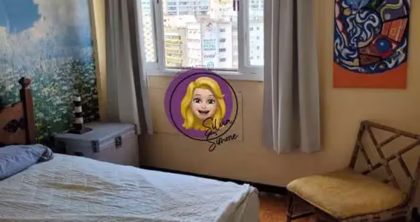 Apartamento para venda em santos, gonzaga, 2 dormitórios, 2 banheiros, 1 vaga