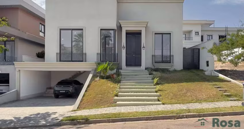 Casa à venda fachada neoclassica, com 4 suítes no condomínio villa jardim, cuiabá. - ca6801