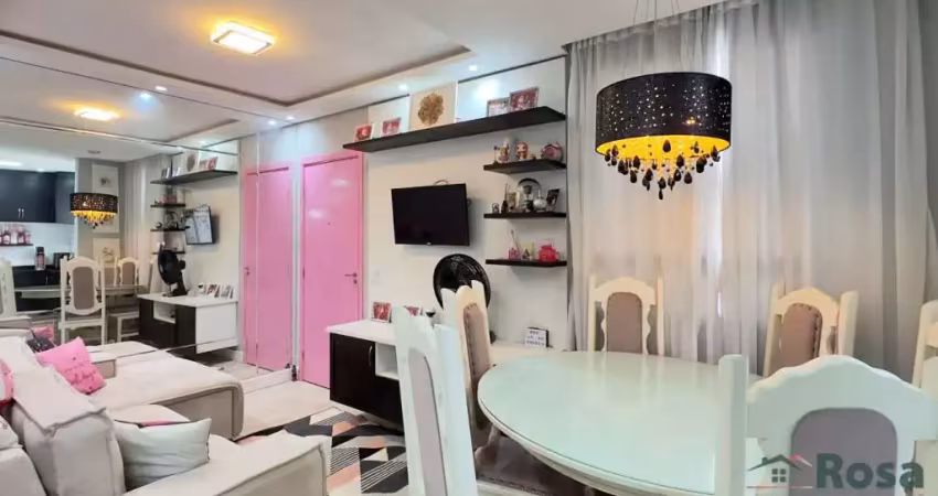 Apartamento mobiliado, planejado e com elevador, com 2 quartos, no chapada das dunas, próximo da unic, cuiabá. - ap8043