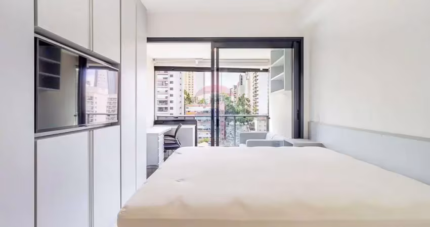 Vende estúdio totalmente mobiliado, rua cristiano viana, 950 pinheiros, 26 m², lazer completo, r$600.000,00.