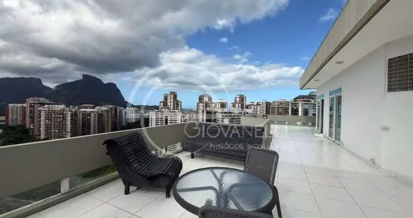 Cobertura de luxo na barra da tijuca: 5 quartos, 2 suítes, 4 banheiros, 3 vagas, 1.250m² - rio de janeiro-rj