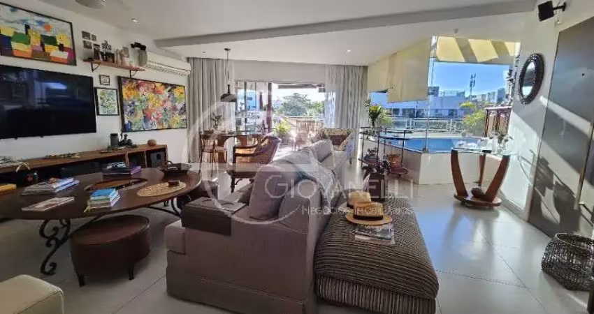 Cobertura linear  única de 3 suites á venda  - jardim oceânico - 2a. quadra da praia