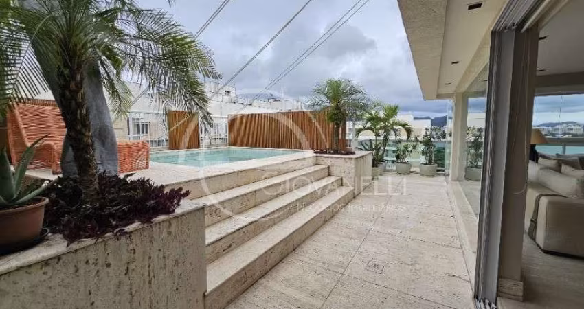 COBERTURA LINEAR  À VENDA DE ALTÍSSIMO PADRÃO! 4 SUÍTES !  BARRA DA TIJUCA - RIVIERA DA LAGOA!VISTA DESLUMBRANTE PARA LAGOA!