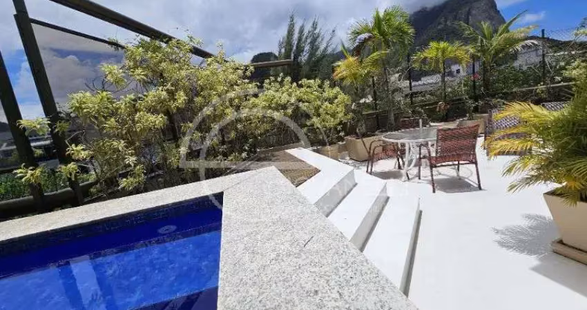Cobertura de luxo na barra da tijuca, jardim oceânico - linear !3 quartos, 3 suítes, 5 banheiros, 4 vagas de garagem, 262m² de área.