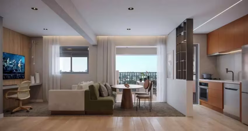 Condominio zeit brooklin, apartamento de 60m² com 2 dormitórios, 1 vaga.