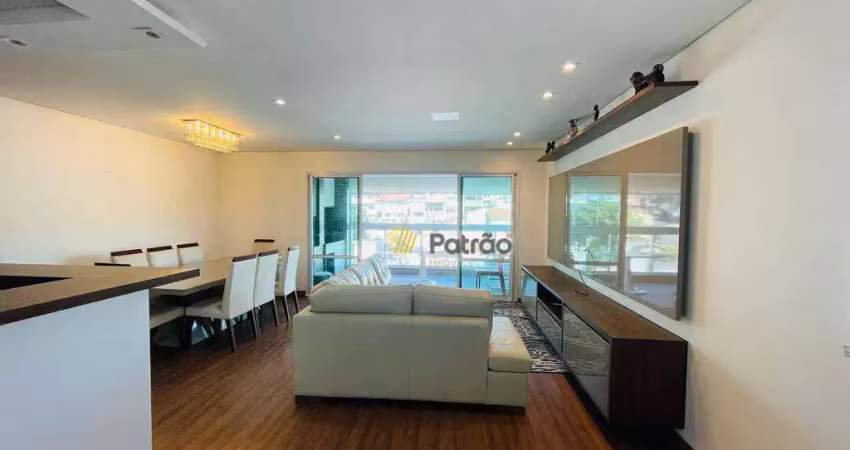 Apartamento com 3 dormitórios para alugar, 133 m² por r$ 8.294,00/mês - vila dayse - são bernardo do campo/sp