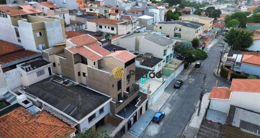 Cobertura com 2 dormitórios à venda, 100 m² por r$ 480.000,00 - vila cecília maria - santo andré/sp