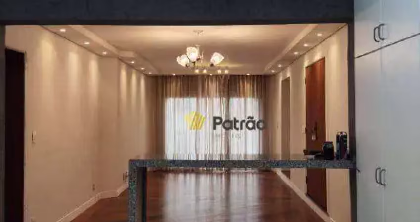 Apartamento com 3 dormitórios para alugar, 140 m² por r$ 4.170,00/mês - vila valparaíso - santo andré/sp