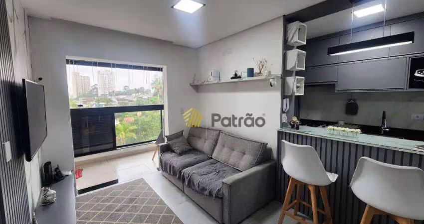 Apartamento com 2 dormitórios, 58 m² - venda por r$ 699.000,00 ou aluguel por r$ 4.430,00/mês - vila dusi - são bernardo do campo/sp