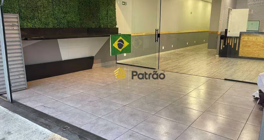 Salão para alugar, 100 m² por r$ 5.100,00/mês - vila assis brasil - mauá/sp