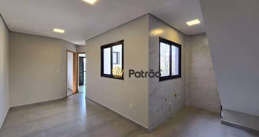Cobertura sem condomínio com 2 dormitórios à venda, 76 m² por r$ 419.000 - jardim das maravilhas - santo andré/sp