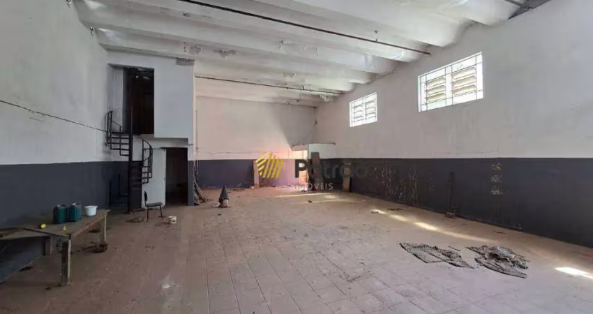 Galpão para alugar, 300 m² por r$ 4.750,00/mês - casa grande - diadema/sp