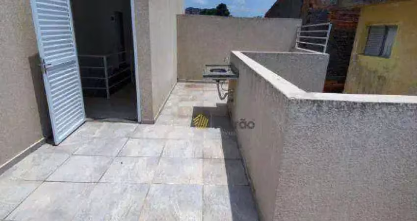 Cobertura à venda, 44 m² por r$ 255.000,00 - vila luzita - santo andré/sp