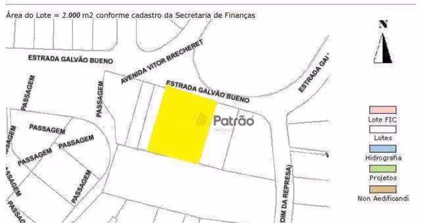 Área à venda, 2000 m² por r$ 1.650.000,00 - batistini - são bernardo do campo/sp