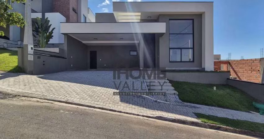 Casa de condomínio, térrea, nova, com 3 quartos, todos suítes, piscina, em valinhos/sp