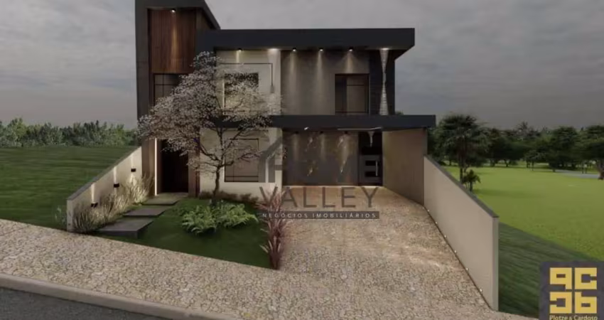 Belíssima casa em construção com 3 quartos, todos suítes, à venda no condomínio villaggio di napoli , valinhos