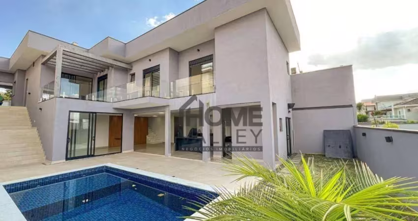 Casa com 3 dormitórios, 321 m² - venda por r$ 2.800.000,00 ou aluguel por r$ 16.700,01/mês - condomínio zurich dorf - valinhos/sp