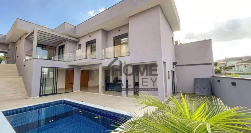 Casa com 3 dormitórios, 321 m² - venda por r$ 2.800.000,00 ou aluguel por r$ 16.700,00/mês - condomínio zurich dorf - valinhos/sp