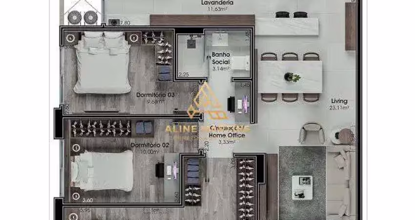 Apartamento à venda no bairro nossa senhora do rosário - são josé/sc
