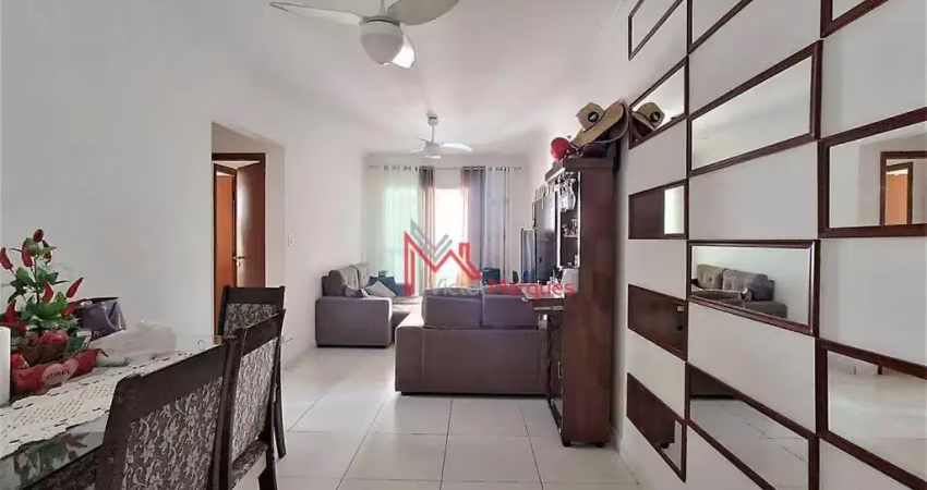 Apartamento com 2 dormitórios, sendo 1 suíte (mobiliado) à venda, 70 m² por r$ 500.000 - aviação - praia grande/sp