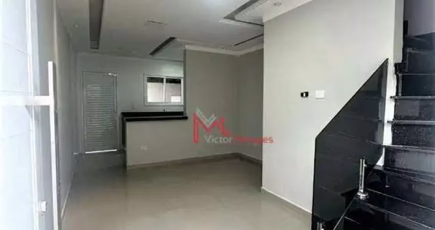Sobrado com 2 dormitórios com planejados  à venda, 65 m² por r$ 340.000 - ocian - praia grande/sp