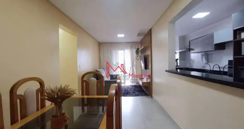Apartamento com 2 dormitórios, sendo 1 suíte à venda, 77 m² por r$ 550.000 - vila tupi - praia grande/sp