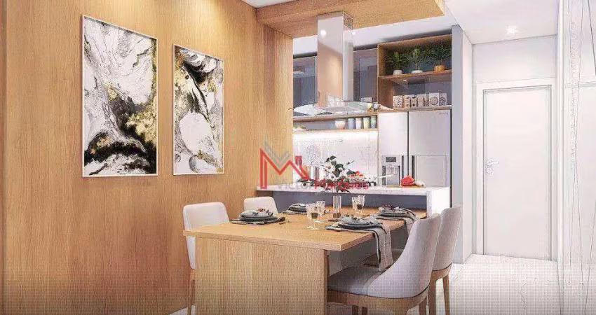 Apartamento com 2 dormitórios, sendo 1 suíte  à venda, 74 m² por r$ 660.000 - canto do forte - praia grande/sp
