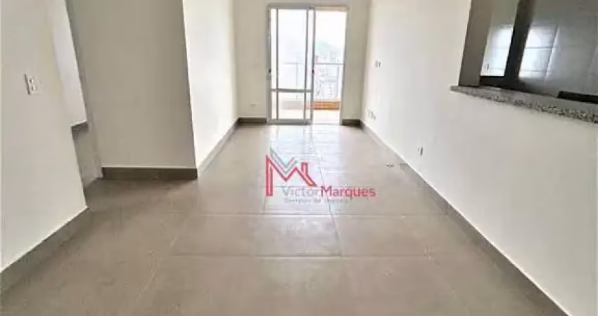 Apartamento vista mar com 2 dormitórios, sendo 2 suítes à venda, 76 m² por r$ 670.000 - aviação - praia grande/sp