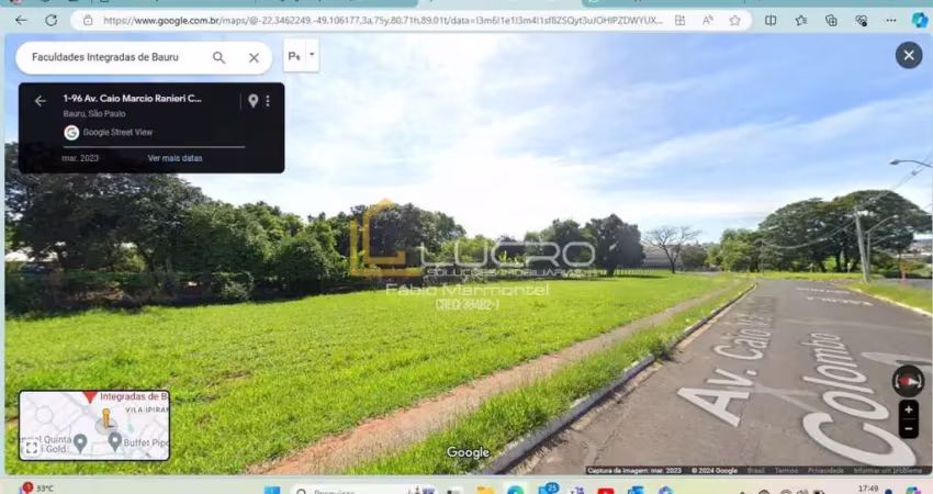 Terreno comercial para alugar no Quinta Ranieri, Bauru 