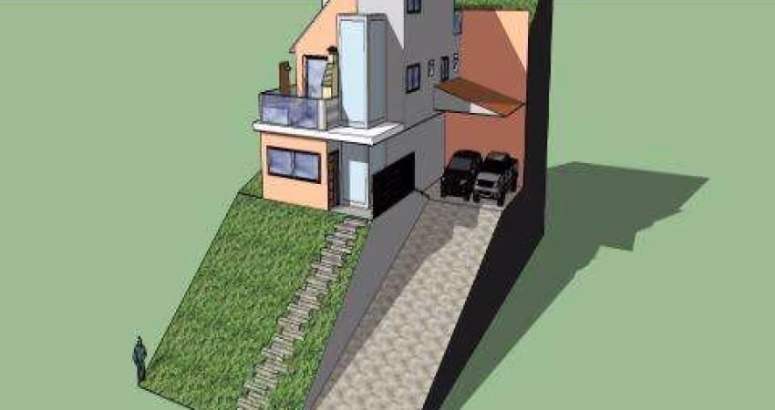 VENDA CASA EM CONSTRUÇÃO CONDOMÍNIO HILLS III A/T 450m² A/C 216,06m² A/U 334,94m² distribuídos em 3 suítes sendo uma suíte máster, sala de jantar, sa