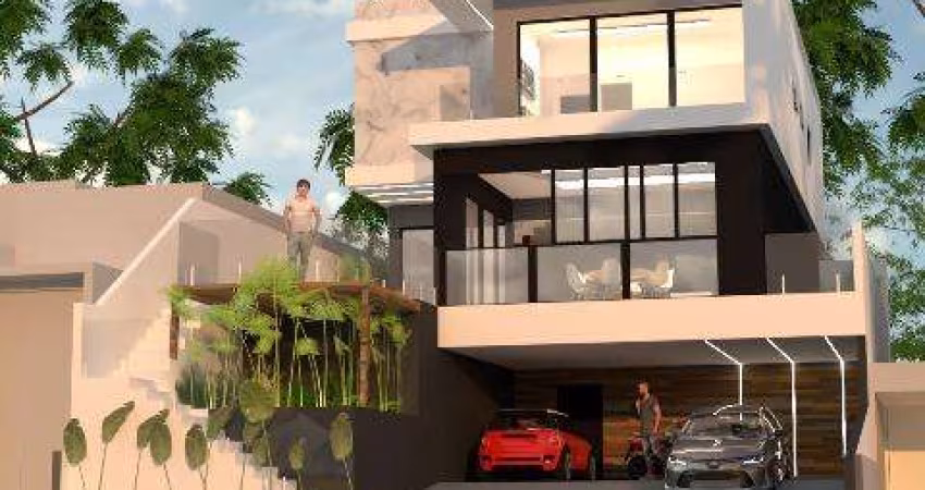 VENDA DE CASA NO CONDOMÍNIO ARUJÁ V, EM ARUJÁ/SP, 320m² com 4 suítes, espaço gourmet, piscina, deck com vista para área verde e 03 vagas. CONSULTE-NOS