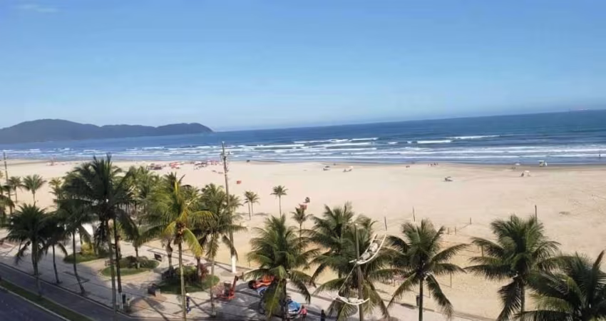 Totalmente frente ao mar Apartamento com 3 dormitórios sendo 2 suites, 93 m² por R$ 4.000/mês - Aviação - Praia Grande/SP