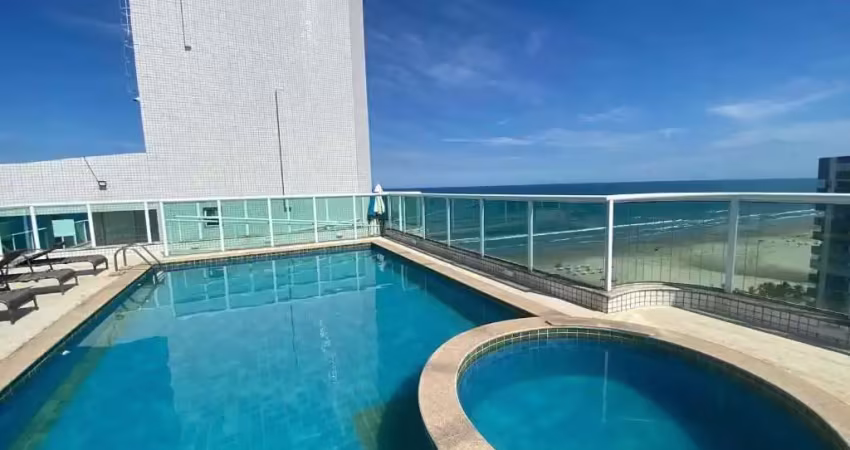 Apartamento maravilhoso com 87 metros de área útil, 2 dormitórios, sendo 1 suíte, sala para 2 ambientes, varanda gourmet com vista mar, cozinha , ban