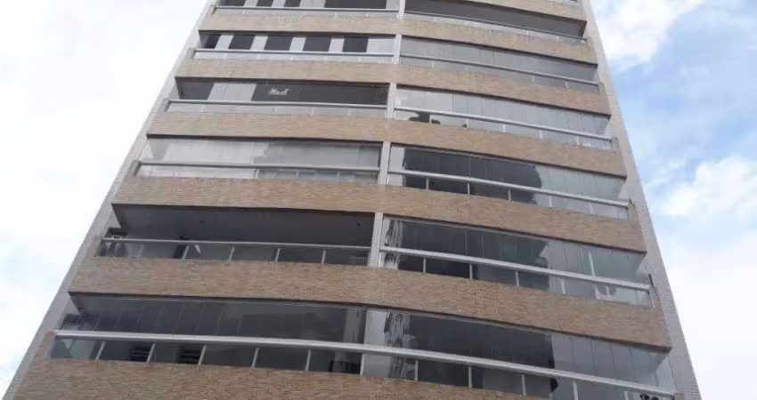 Apartamento 02 dormitórios, 1 suite, varanda  gourmet, vila guilhermina, praia grande, sp