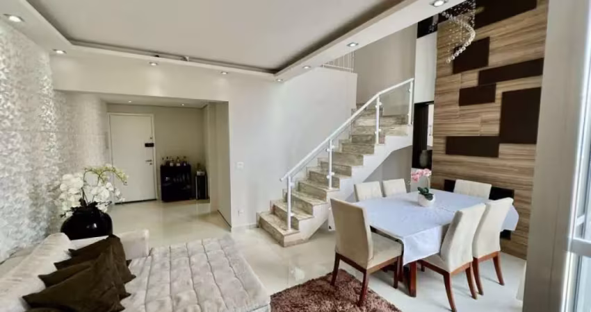 Cobertura duplex mobiliada 3 dormitórios, suíte, 3 vagas, 144m²