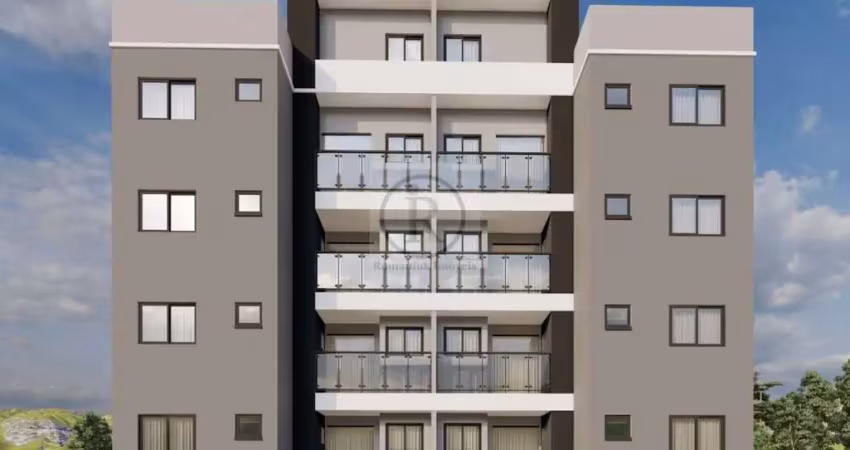 Apartamento novo, 2 dormitórios, sendo 1 suíte. 1 vaga de garagem demarcada, sacada com churrasqueira em Pinhais/PR. Preparo para Ar Condicionado.