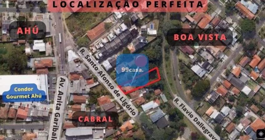 Terreno residencial com 1082m  à venda no Cabral - Curitiba