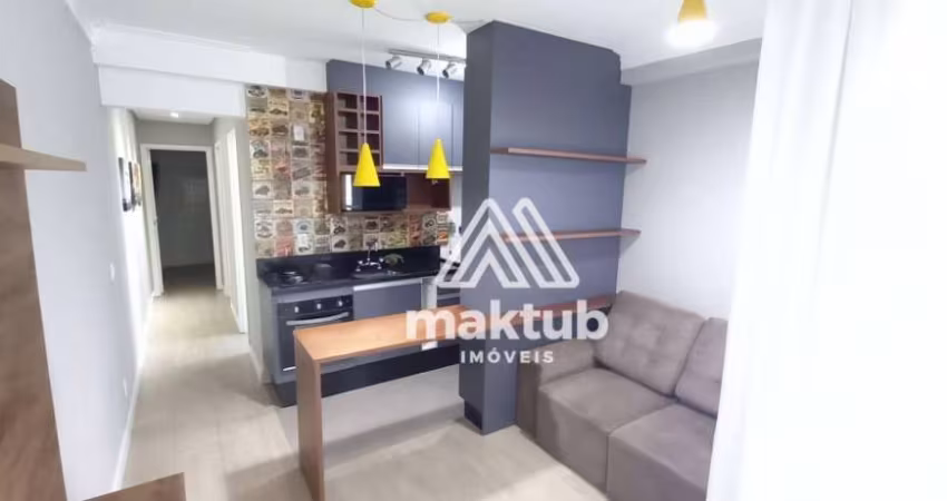 Apartamento com 2 dormitórios para alugar, 43 m² por R$ 2.985,00/mês - Campestre - Santo André/SP
