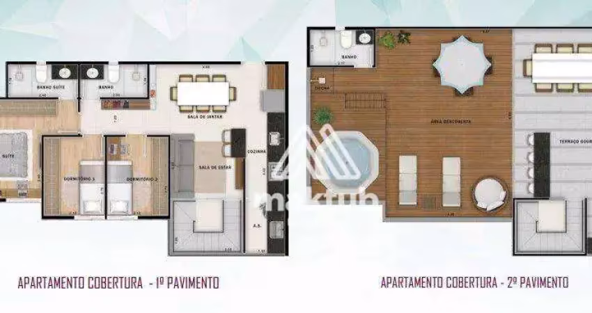 Cobertura à venda, 137 m² por R$ 1.110.000,00 - Vila Assunção - Santo André/SP