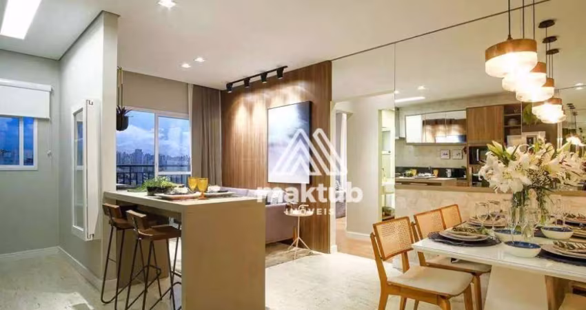 Apartamento com 2 dormitórios à venda, 54 m² por R$ 561.800,00 - Jardim - Santo André/SP