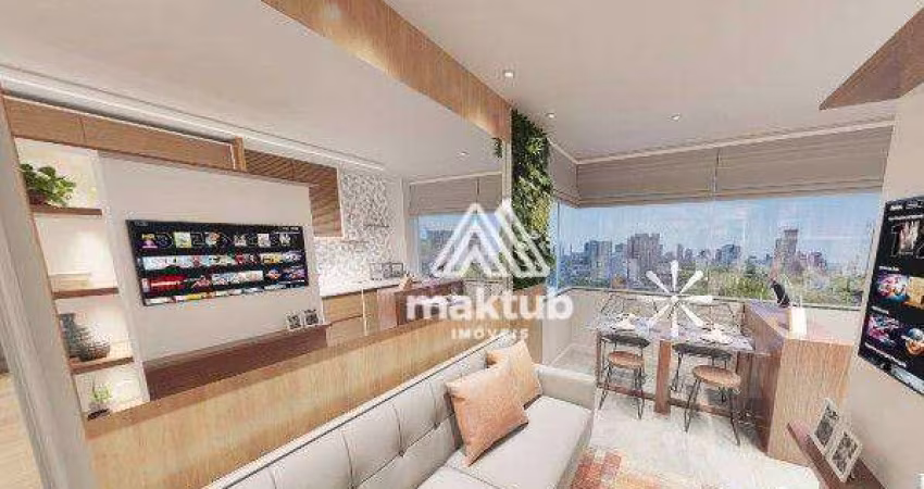 Apartamento com 2 dormitórios à venda, 44 m² por R$ 523.900,00 - Jardim - Santo André/SP