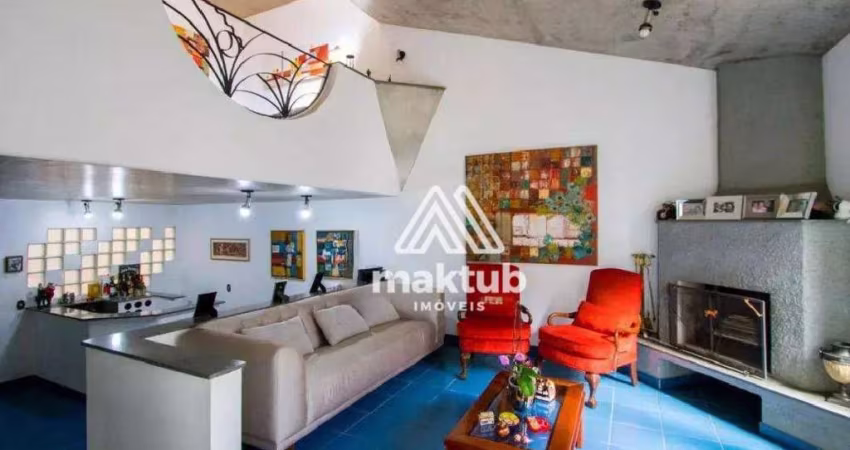 Sobrado com 4 dormitórios para alugar, 410 m² por R$ 13.568/mês - Vila Bastos - Santo André/SP