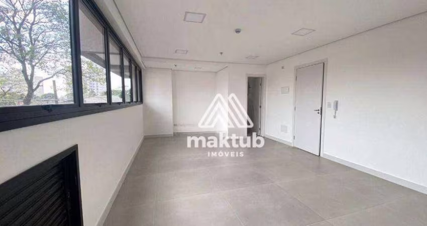 Sala para alugar, 34 m² por R$ 2.903,00/mês - Vila Assunção - Santo André/SP