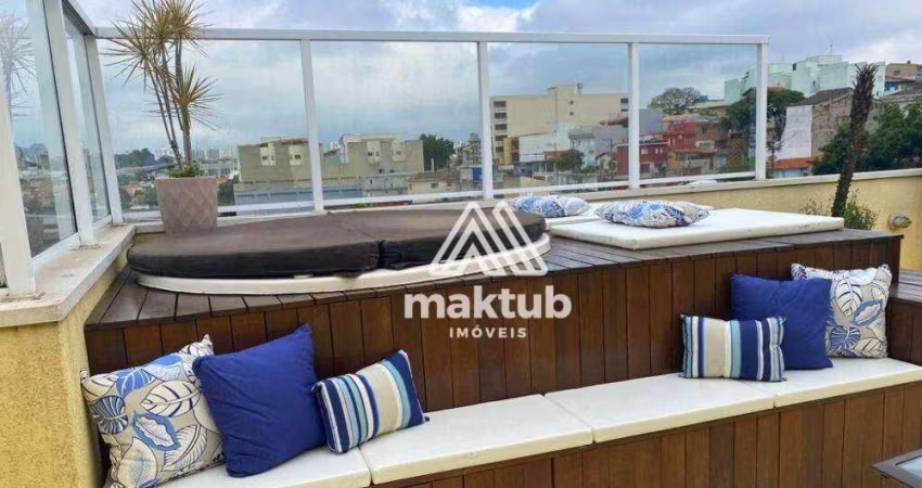 Cobertura com 3 dormitórios à venda, 164 m² por R$ 900.000,00 - Santa Maria - Santo André/SP