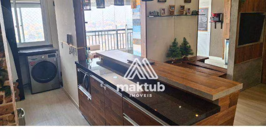 Apartamento com 2 dormitórios à venda, 64 m² por R$ 650.000,00 - Vila Curuçá - Santo André/SP